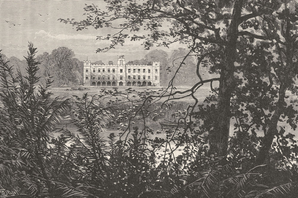 LONDON. Sion House 1901 old antique vintage print picture